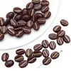 Cuentas de Frijol de Café Estilo Retro Dorado Acrílico Cuentas Sueltas Accesorios para Hacer Joyería DIY Material para Hacer Cadena de Teléfono Móvil con Cuentas
