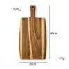Tabla de cortar más vendida de Amazon, Bandeja de madera de acacia para queso y frutas, Tabla de cortar de madera maciza para uso doméstico, Tabla para queso y bistec