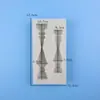Molde de Silicona de Columna Romana Arquitectónica Europea para Fondant Decoración de Pasteles DIY Escalera Retro Columna Chocolate Crema