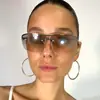 Nuevas gafas de sol de moda sin montura Y2K para chicas populares moda transfronterizas europeas y americanas ins pequeño libro rojo cóncavas gafas de sol altas