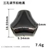 Cordão para celular 7MM com fivela de ajuste giratória destacável e fivela decorativa, fivela de três vias com três furos para alça de celular