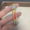 Amuleto Buda Tailandés, Colgante Tubo Talismán Despertar Long Po, Concha de Diamante Lateral de Oro Grueso Italiano, Joyería Simple Moderna que No se Desvanece