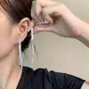 Placa de Incienso para Mosquitos sin Orejas Pinza para Oreja Diseño de Estilo Frío Pendientes Pendientes Largos con Borlas para Mujer Pinza para Oreja Indolora Versátil