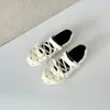 Zapatos Mary Jane de Lunares Estilo Casual para Mujer 2026 Estilo Nuevo de Primavera con Cordones Puntera Redonda Antideslizantes Bailarinas Versátiles Zapatos Blancos