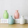 Botella de Aromaterapia de Cerámica de Porcelana Longli Creativa para el Hogar Mini Jarrón de Cerámica Adorno Decoración Jarrón Pequeño Hidropónico Patrón Redondo
