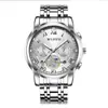 Reloj de Cuarzo para Hombre de Acero Inoxidable, Lujo Ligero, Resistente al Agua, Simple y Versátil, Reloj para Hombre, Suministro Transfronterizo, Fábrica de Origen, Venta al por Mayor y Dropshipping