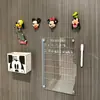 Pizarra magnética para mensajes de refrigerador, pegatina decorativa para uso doméstico, planificador borrable, pizarra blanca para escribir y tomar notas, pegatina magnética de alta gama