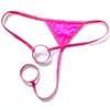 Roupa Íntima Sexy Respirável para Homens, Tanga Sexy, Cueca Jj com Saco Duplo Circular, Cintura Baixa