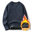 Suéter Grueso Forrado de Polar JEEP SPIRIT para Hombre Invierno Cuello Redondo Tejido Nuevo Moda Holgado Pulóver
