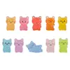 Micro-Paisaje Gato de la Suerte Luminoso Creativo Accesorios DIY Pequeños Adornos de Resina Bolsa Sorpresa Accesorios Pequeños Adornos de Decoración para Coche