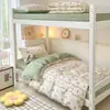 2026 Nuevo Modelo Cama de Estudiante Algodón Puro Estampada Litera para Dormitorio de Estudiantes Juego de Tres o Cuatro Piezas