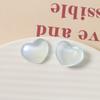 Hielo transparente color claro brillo brillante melocotón corazón diy accesorios de resina aretes horquilla tocado material para funda de teléfono venta al por mayor