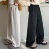 Pantalones para Niñas para Otoño e Invierno 2026 Estilo Nuevo para Niños Holgados Casuales de Pierna Ancha, Versión Estrecha con Patrón de Espiga Pantalones Suaves para Niños Mayores