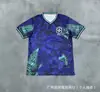 Venta al por mayor transfronteriza de camisetas de fútbol de edición especial brasileña, uniformes de entrenamiento de estilo antiguo (local y visitante), ropa deportiva transpirable de manga corta para verano