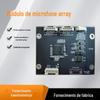 Módulo de Microfone em Matriz Circular Comunicação Full-Duplex Integrada Reconhecimento por Quatro Microfones Redução Inteligente de Ruído Matriz de Quatro Microfones