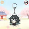 Nuevo Demon Slayer: Llavero Acrílico de Kimetsu No Yaiba con Alto Valor Estético, Presentando a Tomioka Giyuu y Tanjiro, Adecuado como Colgante para Mochila o Regalo