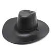 Sombrero de Vaquero Occidental Venta Caliente Transfronteriza Cuero Americano Pu Sombrero para el Sol al Aire Libre Sombrero para Montar a Caballo en la Pradera Sombrero de Vaquero de Ala Ancha