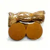 Etiquetas Colgantes Kraft en Blanco con Cordel, Set de 3 Formas (Redonda, Estrella, Borde Ondulado) para Regalo, Etiquetas de Precio para Repostería
