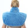 Paquete de calor Gravity Shawl, almohada de cuello y hombros con calefacción, almohada grande para el cuello, almohada para hombros, relleno de semillas de lino, bolsa de compresas calientes para microondas