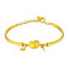 Versão coreana de pulseira KT banhada a ouro moda ouro duro banhado 3D gato fofo pulseira moeda europeia cabeça de gato pulseira fabricantes em estoque mulheres