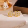 Pendientes Cuadrados Redondos de Diamante de Zircón de Lujo Ligero, Pendientes Exquisitos y Versátiles Estilo Celebridad, Pequeños, Modernos y de Alta Gama