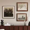Conjunto de arte de parede para sala de estar estilo francês vintage, hall de entrada de luxo, sala de jantar, pintura decorativa para aparador, mural para quarto modelo de hotel