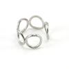 Anillo de acero de titanio estilo europeo y americano de moda anillo entrelazado talla libre anillo de mujer acero inoxidable 18K anillo ajustable anillo anillo