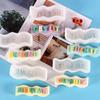 Eslogan eslogan molde de vela ondulado DIY letras tridimensionales molde de jabón de incienso molde de silicona para decoración de chocolate