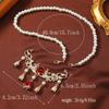 Coronas de Espalda Larga Hechas por Lo Ming Falda de Cara de Caballo Collar Estilo Tardío Ming Niños Antiguo Hanfu Coronas Suaves Collar de Borlas Lo