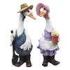 Fabricante Artesanato em Resina Decoração de Jardim Enfeites Animais Criativos Patos Enfeites Suporte para Casa Personalização de Acordo com Desenhos