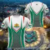 Patrón de Bandera y Escudo de Armas Búlgaros Impresión 3D Nuevo Suéter Casual para Hombre Transfronterizo Camiseta de Manga Corta con Cuello Redondo