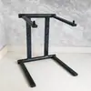 Suporte de Computador DJ de Mesa Preto, Rack DJ Dobrável de Tubo Quadrado de Aço Carbono, Suporte Portátil para Toca-Discos DJ de Música Eletrônica