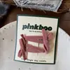 Nuevos Pasadores para el Cabello de Estilo Coreano Otoño Retro con Lazo para Niños, Pinzas Hechas a Mano para Flequillo Lateral, Juego de Dos, Pasadores para Niñas