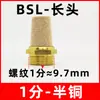 Silenciador Neumático Cabeza Larga de Cobre BSL / Cabeza Plana SLM / Plástico PSL / Válvula Solenoide Accesorios para Bomba de Aire Silenciador