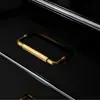 Maçaneta Moderna Minimalista Preta para Porta de Armário Americano Levemente Luxuosa Dourada Nórdico Levemente Luxuosa Maçaneta de Porta de Armário Dourada Guarda-roupa Dourado