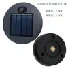 Linterna Solar Fuente de Luz LED Sombrero de Paja con Lentejuelas Perlas de Lámpara Patio Exterior Plástico Hueco Cerámica Caja de Batería Accesorios