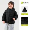 Chaqueta de Algodón de Invierno Dudu para Niñas, Abrigo de Algodón con Capucha para Niños, Ropa Exterior Casual Infantil, Ropa de Otoño e Invierno para Bebés, Nuevo