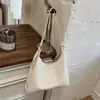 Bolsa de ombro retrô Shuai Mi Jia para mulheres 2026 nova moda trançada grande capacidade simples elegante bolsa de mão bolsa tote