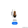 Botella gotero de bulbo único de 20 ml y 30 ml, Botella de vidrio ámbar que bloquea la luz, Botella vacía para envasado de cosméticos y aceites esenciales