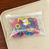 100 Piezas Gomas para el Cabello de Margarita Sencillas Empaquetadas en Bolsa Bandas de Goma de Nylon Coloridas Anillos de Toalla Accesorios de Cabello de Moda Cuerdas para el Cabello Lote