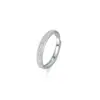 Anéis de Casal Brilhantes Areia Estrelada Prata Pura S999 Estilo Minimalista de Nicho Anel de Banda Lisa Joia Elegante para o Dia dos Namorados