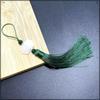 Colgante de borla de loto de doble cara con imitación de semilla de jade blanco, colgante de abanico Hanfu para traje antiguo, colgante de borla, joyería decorativa antigua, venta al por mayor