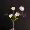 Flor de amapola flocada imitación boda decoración del hogar fotografía de flores ramo adornos flor de amapola flor falsa