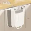 Lixeira de Cozinha Dobrável, Montada na Parede, Colapsável, para Lixo Doméstico de Cozinha, Especializada para Portas de Armário, Retrátil, Armazenamento para Banheiro