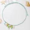 Venta Caliente de Verano Concha Marina Delfín Dopamina Cerámica Colgante de Pez Collar Cuerda Colorida Bohemio Collar de Verano