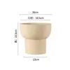 Vaso de Flor de Argila Secagem Rápida Orquídea Planta Verde Cerâmica Respirável de Alta Qualidade Criativo Simples Respirável Vaso de Flor de Mesa Venda por Atacado