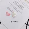 Accesorios para joyería DIY al por mayor efecto arrugado nacarado mágico perla sintética forma de perla cuentas con agujero recto aretes accesorios para el cabello