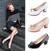 Zapatos de mujer de tacón alto con pedrería, zapatos de tacón alto de otoño para mujer, zapatos de cuero poco profundos con lazo, estilo nuevo 2026, zapatos de vestir para trabajo profesional