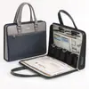 Bolsa Sellable Portátil, Licencia Comercial, Bolsa Todo en Uno para Guardar Sello Oficial Portátil, Bolsa para Organizar Archivos, Bolsa de Oficina con Candado de Contraseña