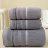 Venta al por mayor del fabricante Juego de toallas de baño de algodón puro para adultos, ampliado y ensanchado, 80*160, absorbente de agua, suave, caja de regalo